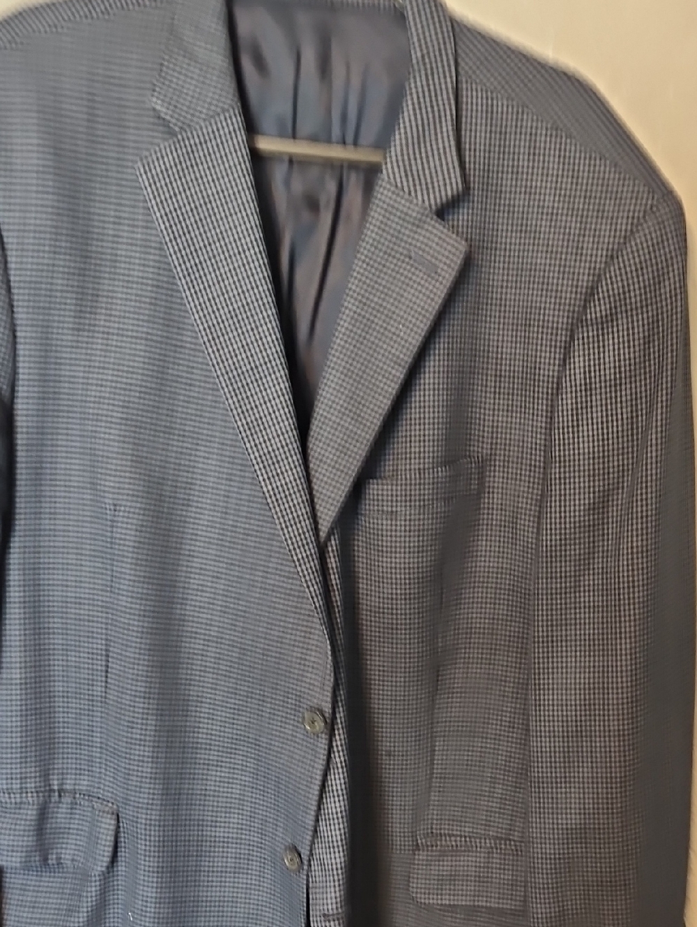 Peter Millar Tailored Men's Micro-Check Blue Blazer